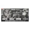 Universal Monsters x Teenage Mutant Ninja Turtles Akció Figuras 4-Pack Turtles Black & White 18 cm