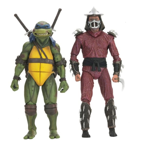 Teenage Mutant Ninja Turtles (1990 Movie) Akció Figura Roof Top Battle Shredder vs Leo 18 cm
