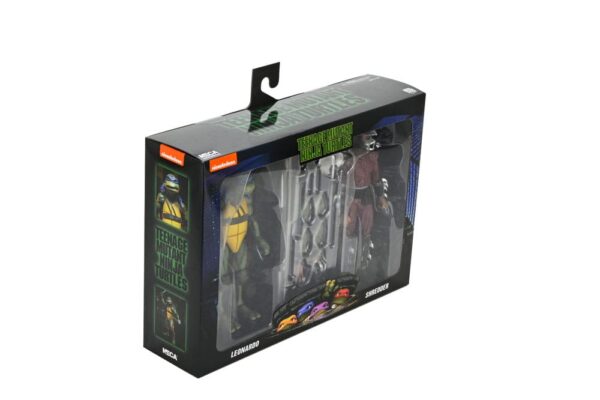Teenage Mutant Ninja Turtles (1990 Movie) Akció Figura Roof Top Battle Shredder vs Leo 18 cm
