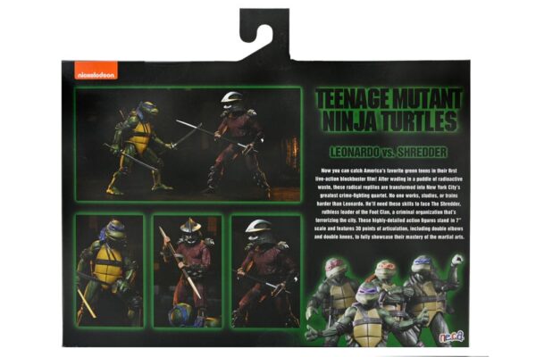 Teenage Mutant Ninja Turtles (1990 Movie) Akció Figura Roof Top Battle Shredder vs Leo 18 cm