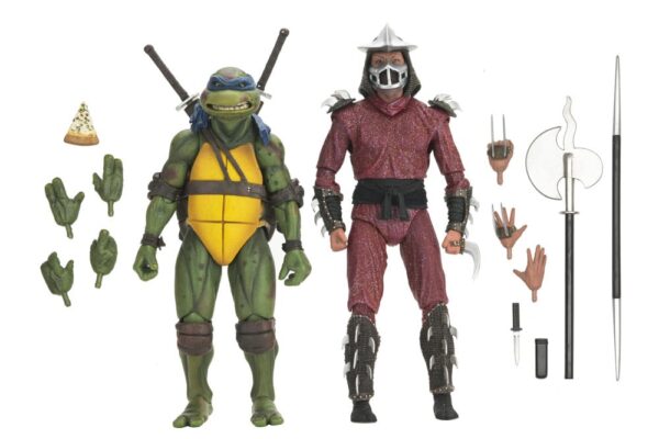 Teenage Mutant Ninja Turtles (1990 Movie) Akció Figura Roof Top Battle Shredder vs Leo 18 cm