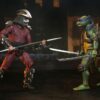 Teenage Mutant Ninja Turtles (1990 Movie) Akció Figura Roof Top Battle Shredder vs Leo 18 cm