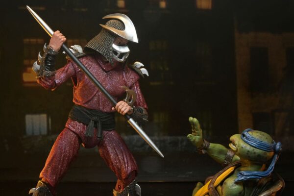 Teenage Mutant Ninja Turtles (1990 Movie) Akció Figura Roof Top Battle Shredder vs Leo 18 cm