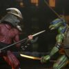 Teenage Mutant Ninja Turtles (1990 Movie) Akció Figura Roof Top Battle Shredder vs Leo 18 cm