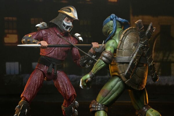 Teenage Mutant Ninja Turtles (1990 Movie) Akció Figura Roof Top Battle Shredder vs Leo 18 cm