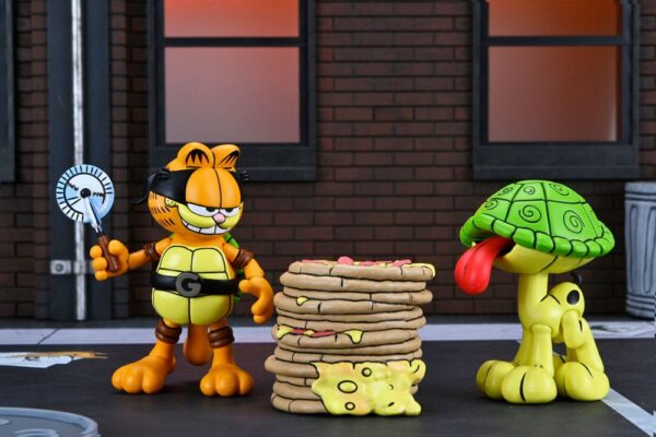 Teenage Mutant Ninja Turtles (Archie Comics) x Garfield Akció Figura 2-Pack Ultimate Garfello & Odie 10 cm