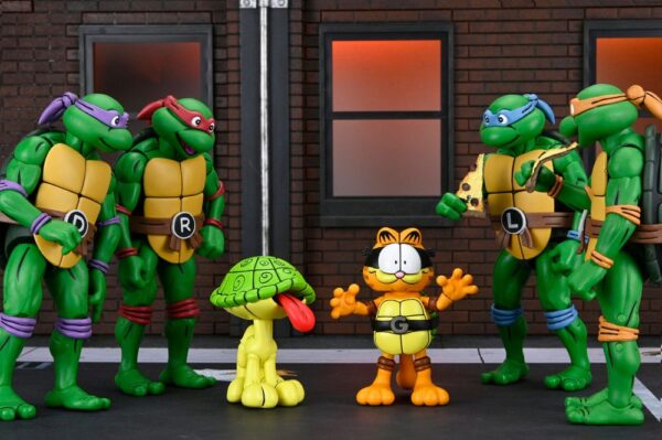 Teenage Mutant Ninja Turtles (Archie Comics) x Garfield Akció Figura 2-Pack Ultimate Garfello & Odie 10 cm