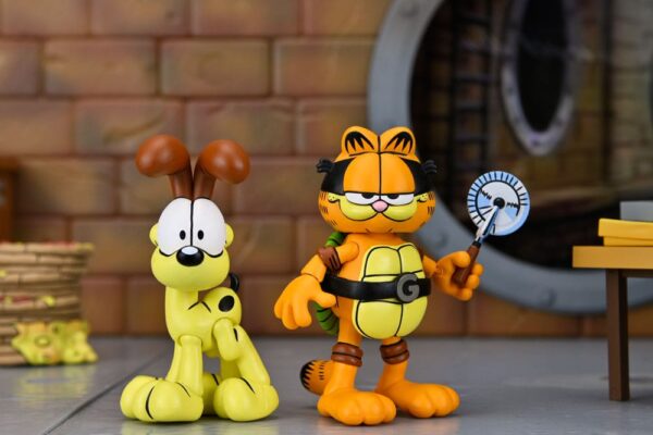 Teenage Mutant Ninja Turtles (Archie Comics) x Garfield Akció Figura 2-Pack Ultimate Garfello & Odie 10 cm