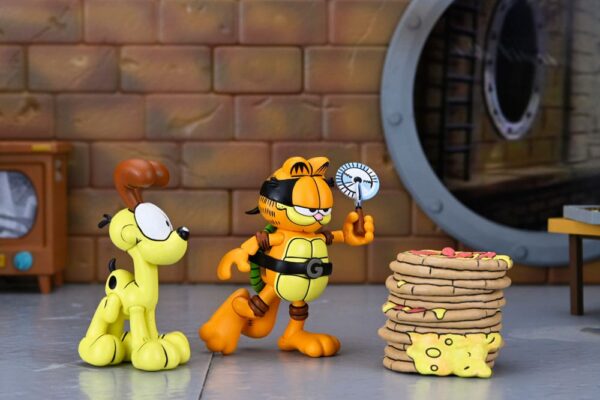 Teenage Mutant Ninja Turtles (Archie Comics) x Garfield Akció Figura 2-Pack Ultimate Garfello & Odie 10 cm
