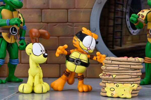 Teenage Mutant Ninja Turtles (Archie Comics) x Garfield Akció Figura 2-Pack Ultimate Garfello & Odie 10 cm