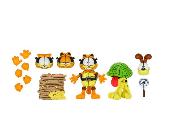 Teenage Mutant Ninja Turtles (Archie Comics) x Garfield Akció Figura 2-Pack Ultimate Garfello & Odie 10 cm