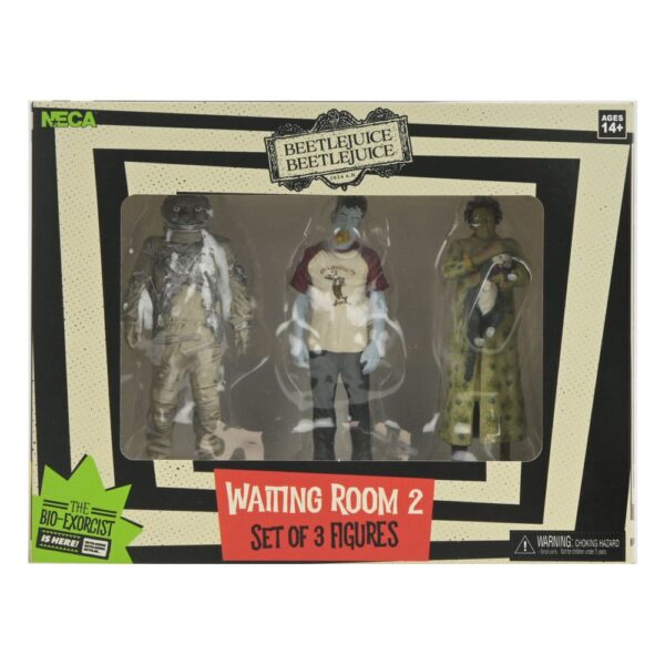 Beetlejuice Beetlejuice Figura 3-Pack Waiting Room 2 10 cm