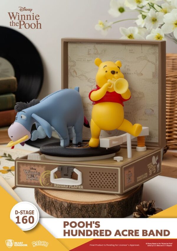 Winnie the Pooh Record Player Series PVC figure Pooh's Hundred Acre Band 12 cm