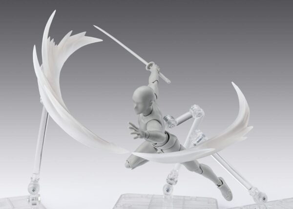 Tamashii Effect Akció Figura Accessory Wind White for S.H.Figuarts