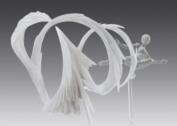 Tamashii Effect Akció Figura Accessory Wind White for S.H.Figuarts