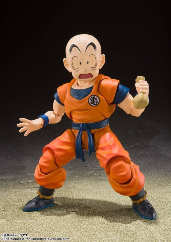 Dragon Ball Z S.H. Figuarts Akció Figura Krillin-Earth's Strongest Man (Reissue) 12 cm