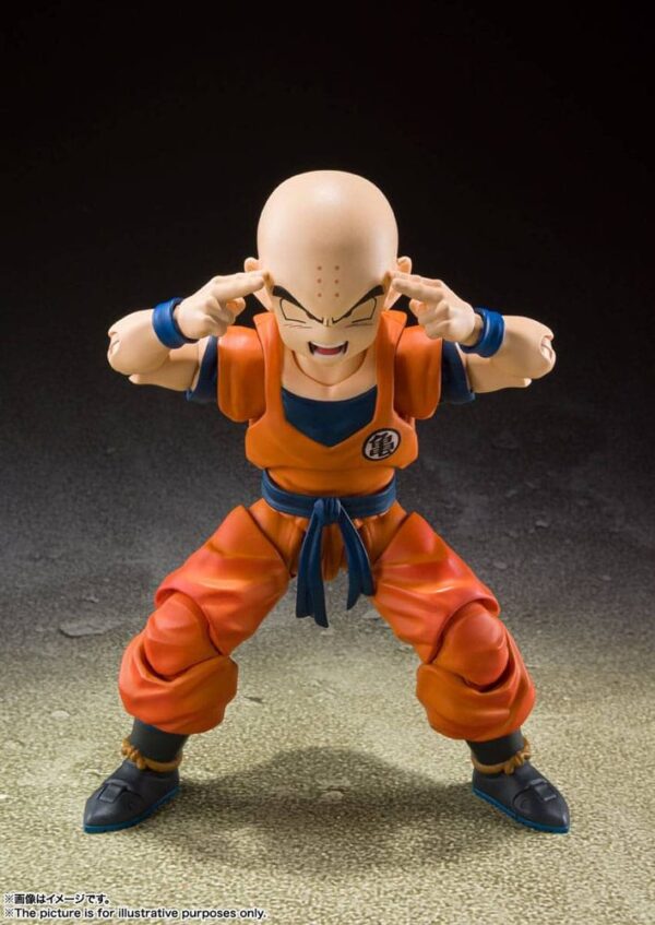 Dragon Ball Z S.H. Figuarts Akció Figura Krillin-Earth's Strongest Man (Reissue) 12 cm