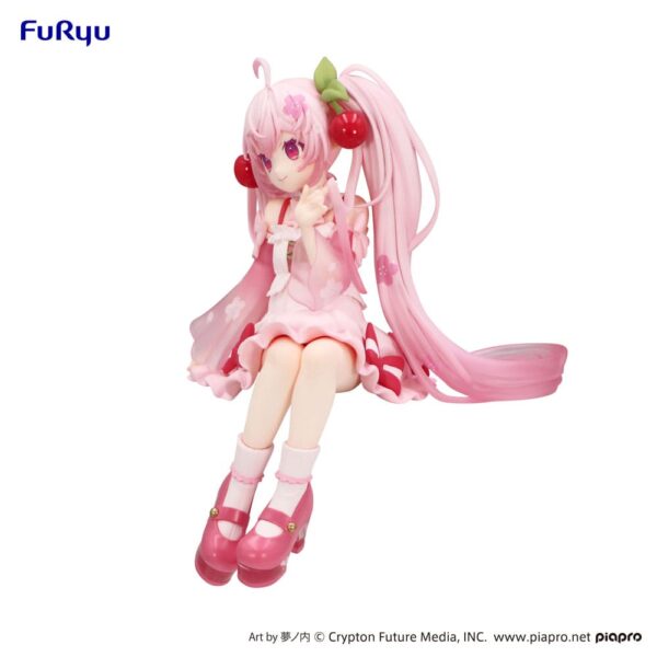 Hatsune Miku Noodle Stopper PVC Szobor Sakura Miku 2025 14 cm