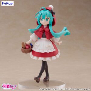 Hatsune Miku Desktop Fairy PVC Szobor Hatsune Miku Little red riding hood Ver. 16 cm