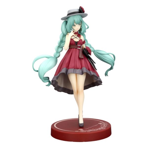 Hatsune Miku Trio-Try-iT PVC Szobor Hatsune Miku Outing Dress Red Color Ver. 19 cm
