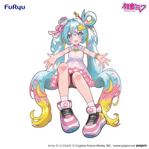 Hatsune Miku Noodle Stopper PVC Szobor Hatsune Miku 10th Anniversary 14 cm