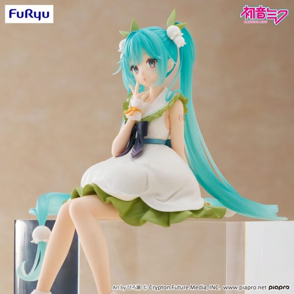 Hatsune Miku Noodle Stopper PVC Szobor Flower Fairy Lily of the Valley 14 cm