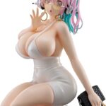 Super Sonico Pop Up Parade PVC Szobor Super Sonico: 15th Mini Dress Ver. L Size 20 cm