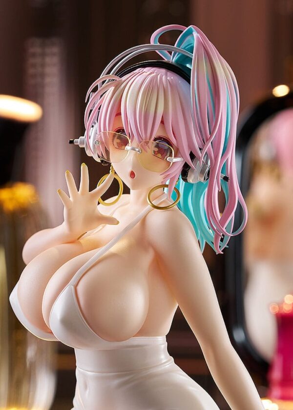 Super Sonico Pop Up Parade PVC Szobor Super Sonico: 15th Mini Dress Ver. L Size 20 cm