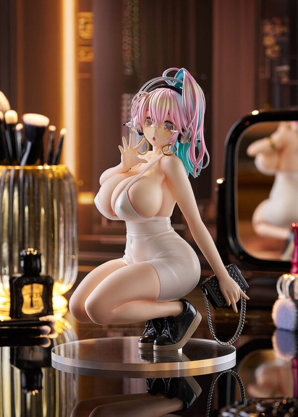 Super Sonico Pop Up Parade PVC Szobor Super Sonico: 15th Mini Dress Ver. L Size 20 cm