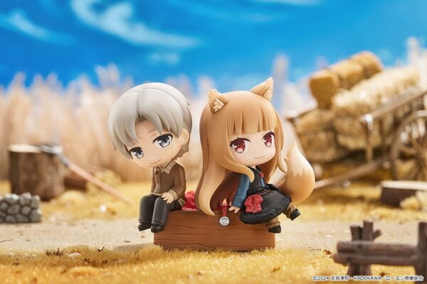 Spice and Wolf: Merchant Meets the Wise Wolf Mini Memory Mini Figura Lawrence & Holo 8 cm