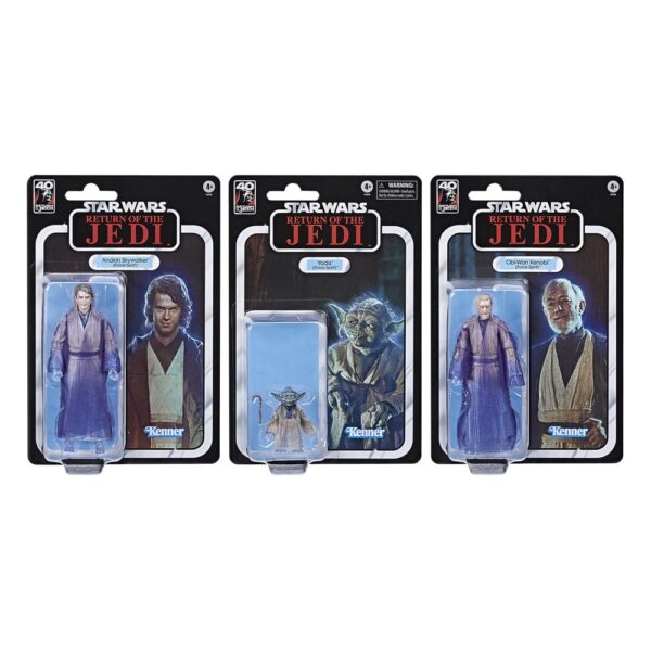 Star Wars Episode VI Black Series Akció Figura 3-Pack Force Spirits 15 cm
