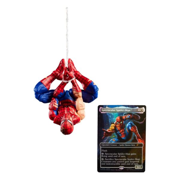 Marvel Legends Magic: The Gathering Akció Figura Battle-Damaged Spider-Man (plus Exclusive Foil Card) 15 cm