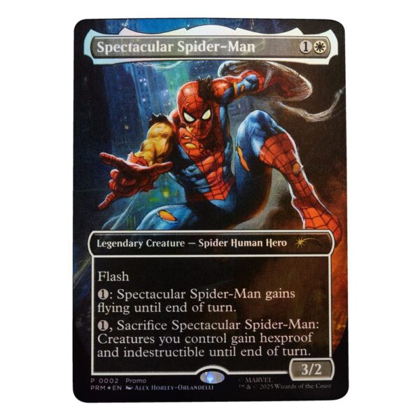 Marvel Legends Magic: The Gathering Akció Figura Battle-Damaged Spider-Man (plus Exclusive Foil Card) 15 cm