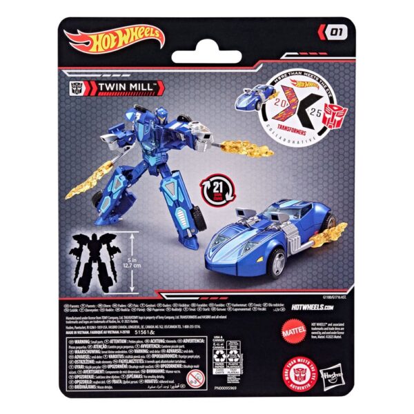Hot Wheels x Transformers Akció Figura Twin Mill 12 cm Hot Wheels x Transformers Akció Figura Twin Mill 12 cm