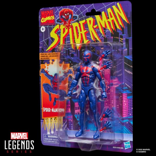 Spider-Man Marvel Legends Retro Akció Figura Spider-Man 2099 15 cm Spider-Man Marvel Legends Retro Akció Figura Spider-Man 2099 15 cm