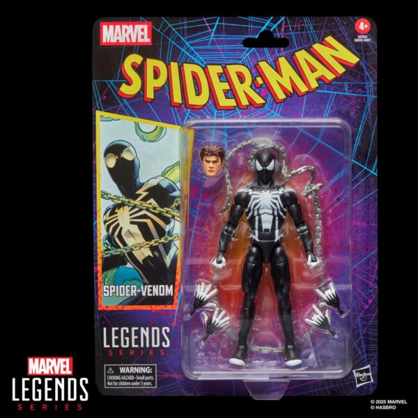Spider-Man Marvel Legends Retro Akció Figura Spider-Venom 15 cm Spider-Man Marvel Legends Retro Akció Figura Spider-Venom 15 cm