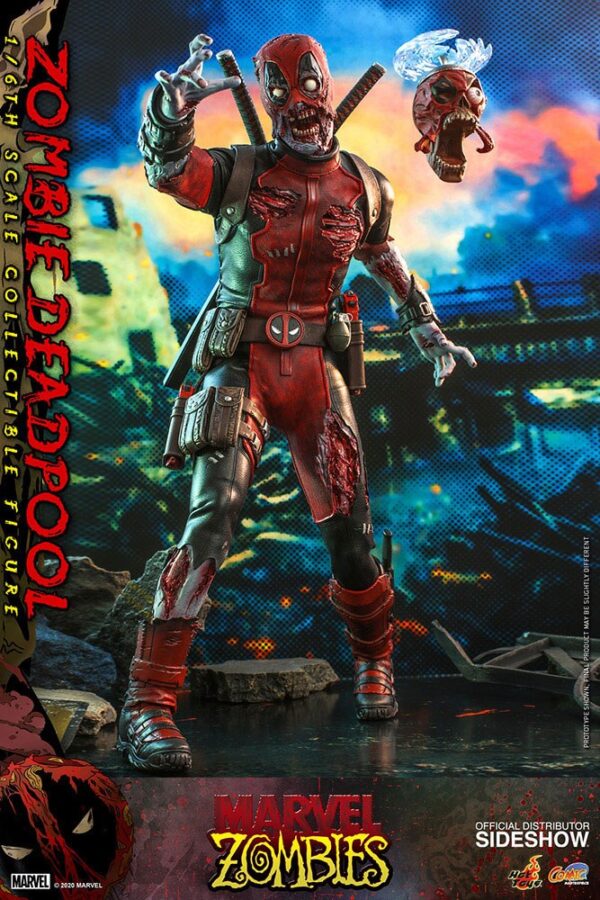 Marvel Zombies Comic Masterpiece Akció Figura 1/6 Zombie Deadpool 31 cm Marvel Zombies Comic Masterpiece Akció Figura 1/6 Zombie Deadpool 31 cm