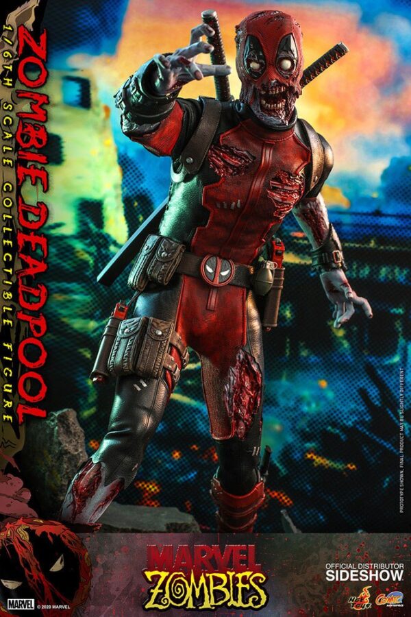 Marvel Zombies Comic Masterpiece Akció Figura 1/6 Zombie Deadpool 31 cm Marvel Zombies Comic Masterpiece Akció Figura 1/6 Zombie Deadpool 31 cm