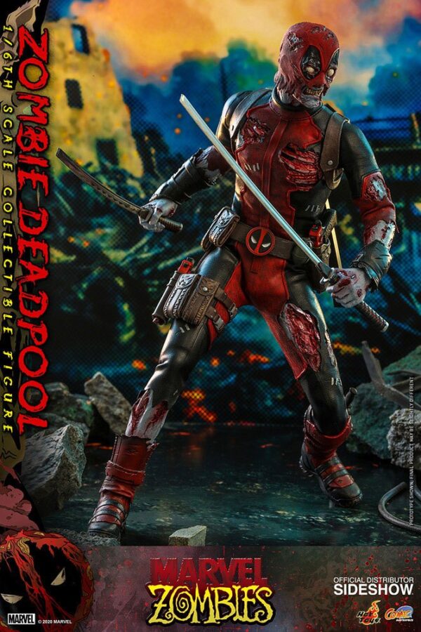 Marvel Zombies Comic Masterpiece Akció Figura 1/6 Zombie Deadpool 31 cm Marvel Zombies Comic Masterpiece Akció Figura 1/6 Zombie Deadpool 31 cm
