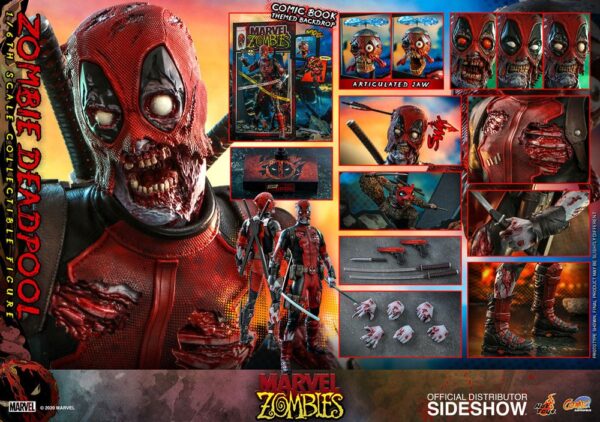 Marvel Zombies Comic Masterpiece Akció Figura 1/6 Zombie Deadpool 31 cm Marvel Zombies Comic Masterpiece Akció Figura 1/6 Zombie Deadpool 31 cm