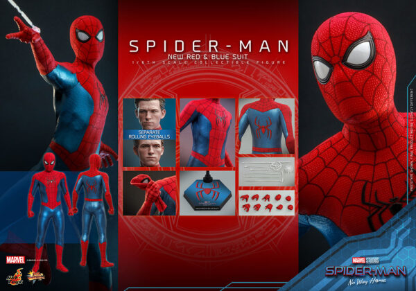 Spider-Man: No Way Home Movie Masterpiece Akció Figura 1/6 Spider-Man (New Red and Blue Suit) 28 cm Spider-Man: No Way Home Movie Masterpiece Akció Figura 1/6 Spider-Man (New Red and Blue Suit) 28 cm