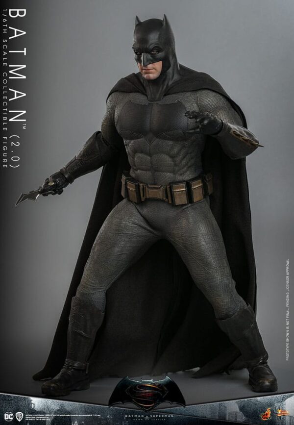 Batman v Superman: Dawn of Justice Movie Masterpiece Akció Figura 1/6 Batman 2.0 32 cm