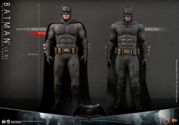 Batman v Superman: Dawn of Justice Movie Masterpiece Akció Figura 1/6 Batman 2.0 32 cm