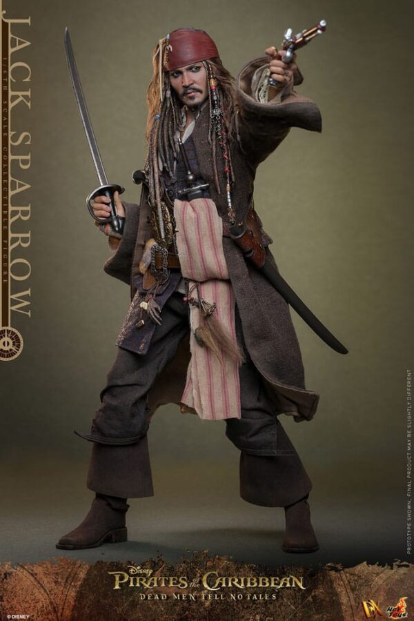 Pirates of the Caribbean: Dead Men Tell No Tales DX Akció Figura 1/6 Jack Sparrow 30 cm