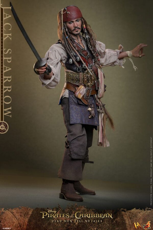 Pirates of the Caribbean: Dead Men Tell No Tales DX Akció Figura 1/6 Jack Sparrow 30 cm