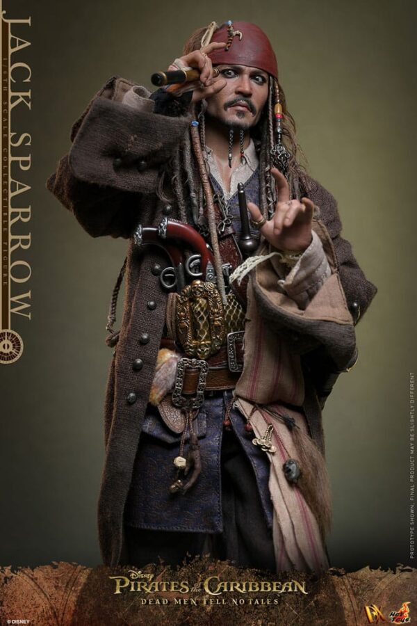 Pirates of the Caribbean: Dead Men Tell No Tales DX Akció Figura 1/6 Jack Sparrow 30 cm