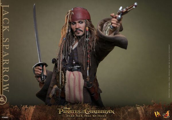 Pirates of the Caribbean: Dead Men Tell No Tales DX Akció Figura 1/6 Jack Sparrow 30 cm