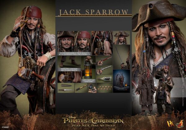 Pirates of the Caribbean: Dead Men Tell No Tales DX Akció Figura 1/6 Jack Sparrow 30 cm