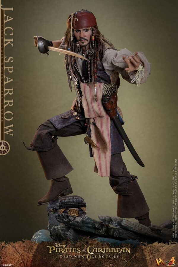 Pirates of the Caribbean: Dead Men Tell No Tales DX Akció Figura 1/6 Jack Sparrow 30 cm