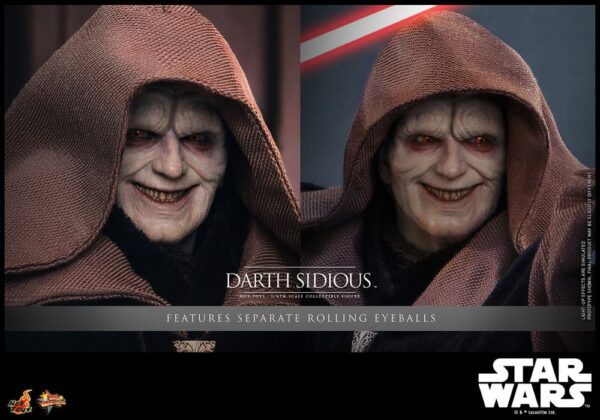 Star Wars Movie Masterpiece Akció Figura 1/6 Darth Sidious 29 cm